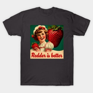 Vintage Strawberry Girl, Strawberry Lovers T-Shirt